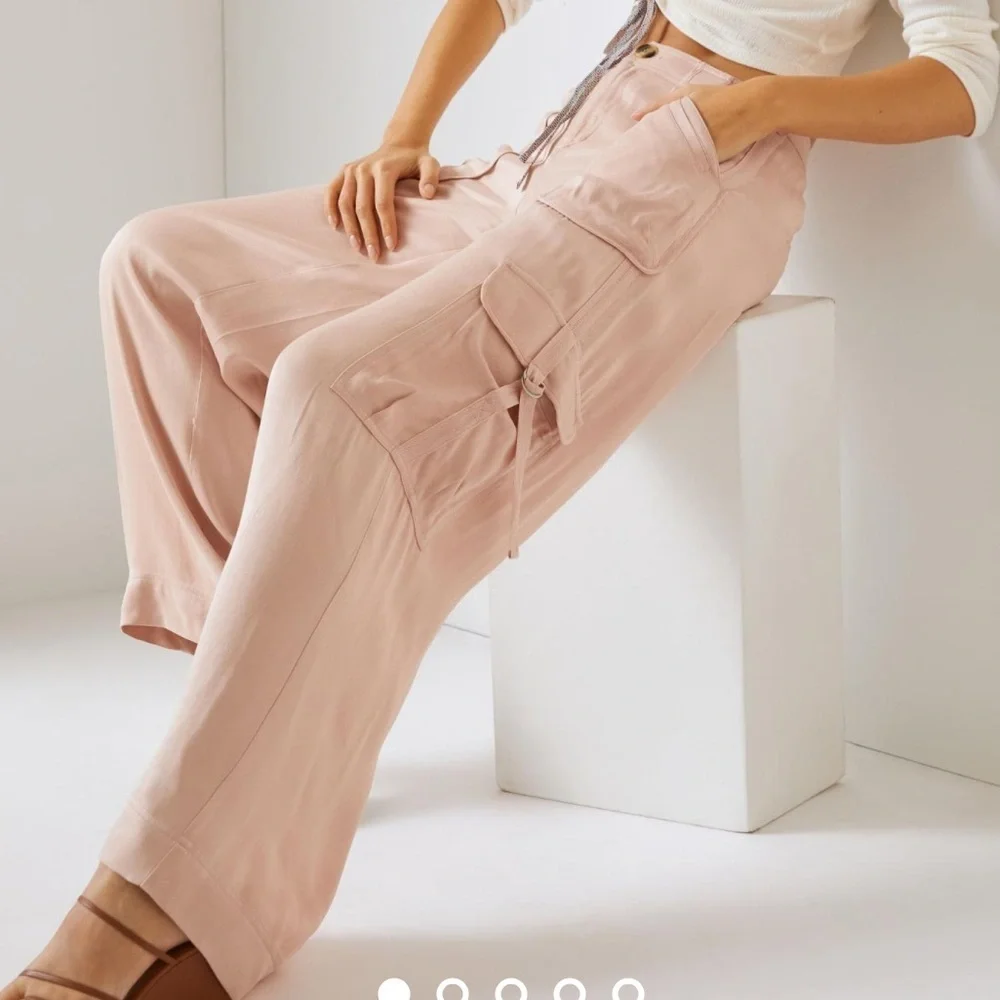 Anthropologie Wide-Leg Cargo Pants 10 - Picture 2 of 14